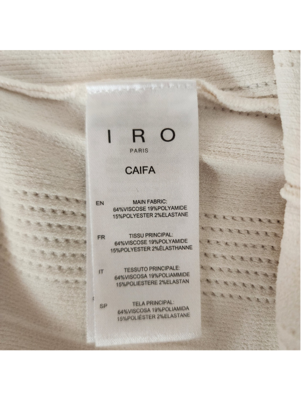 IRO Paris Caifa White Knit Midi Skirt Small NWT - Picture 5 of 6